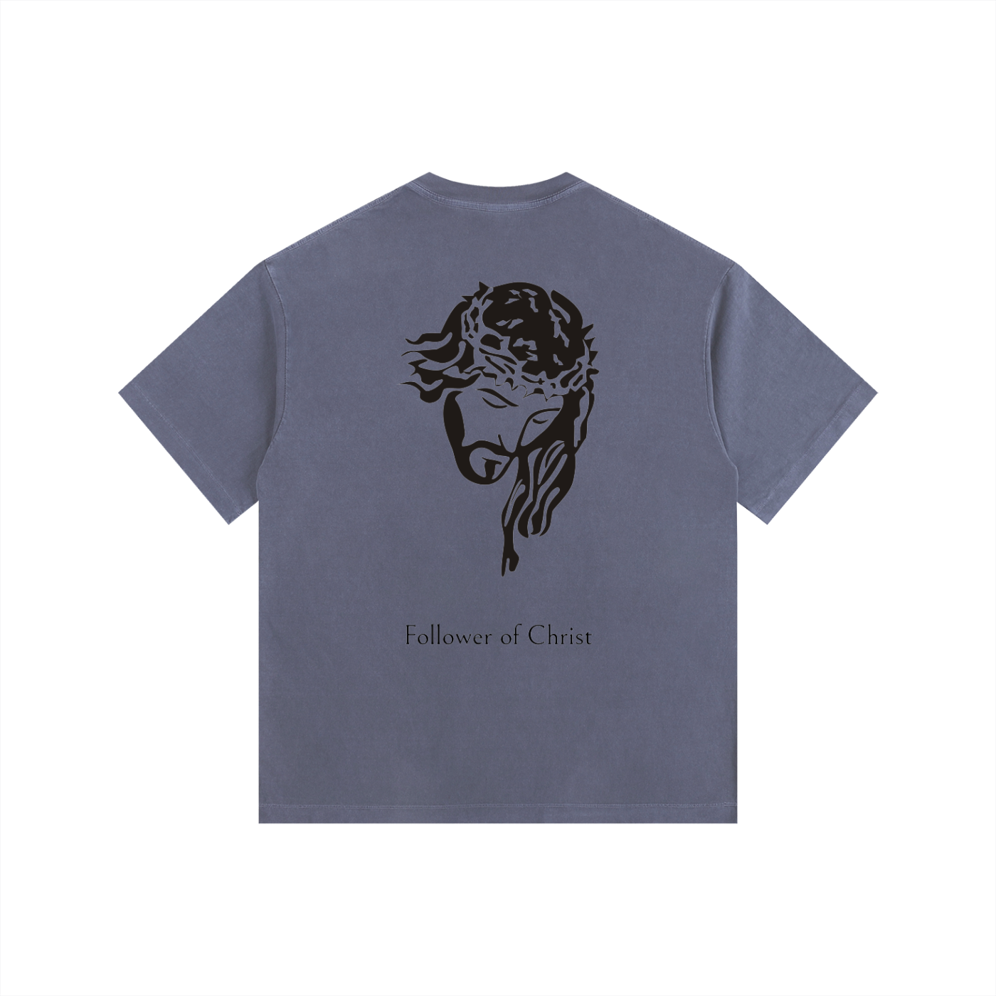 Follower of Christ - Vintage Washed Oversized Cotton T-Shirt