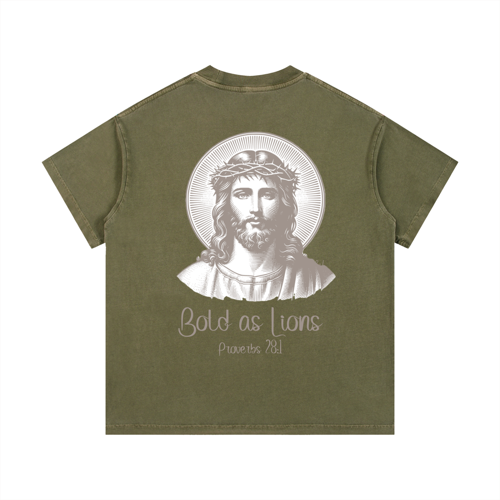 Bold as Lions 2.0 - Vintage Wash Cotton T-Shirt