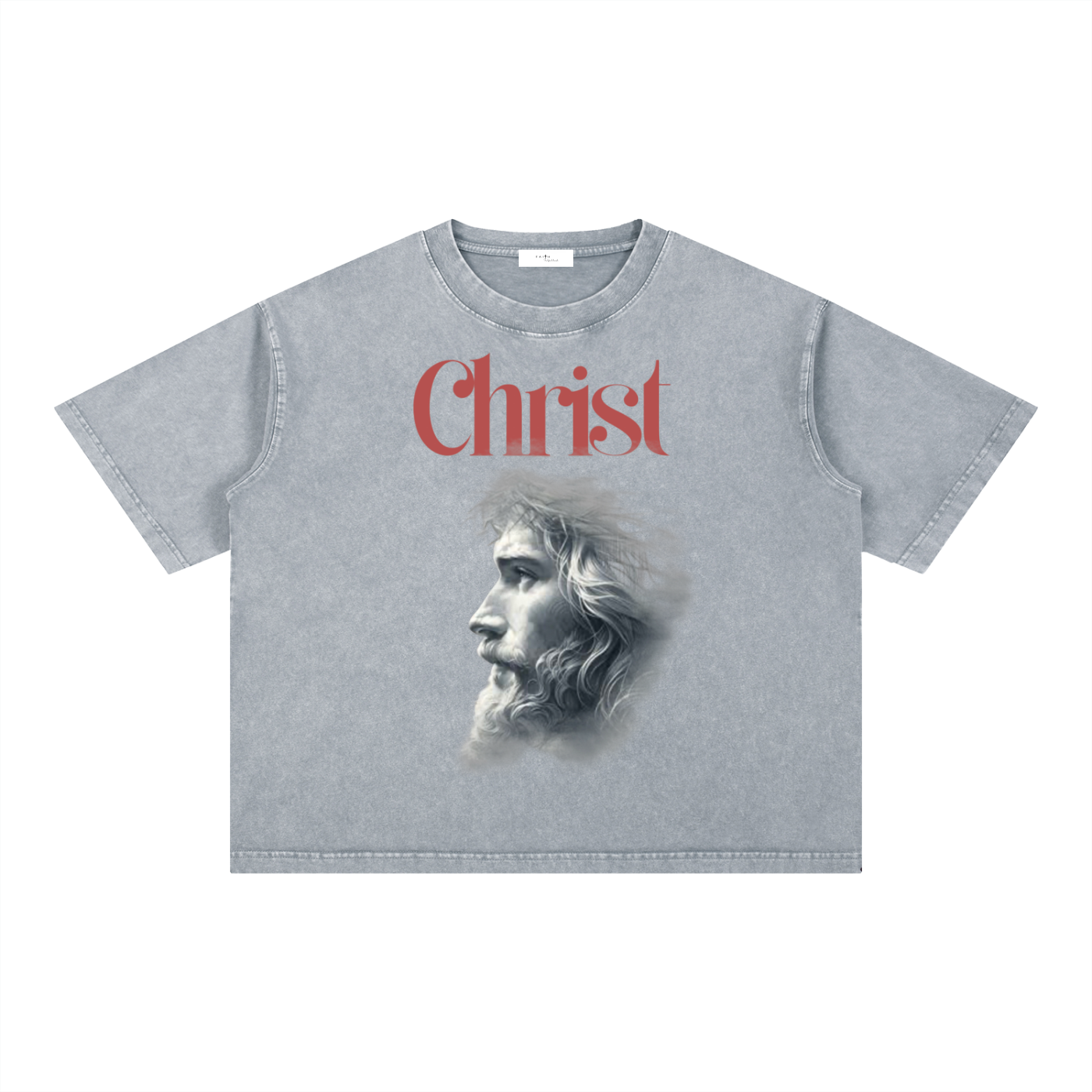 The Christ - Mineral Wash Boxy Cotton T-Shirt
