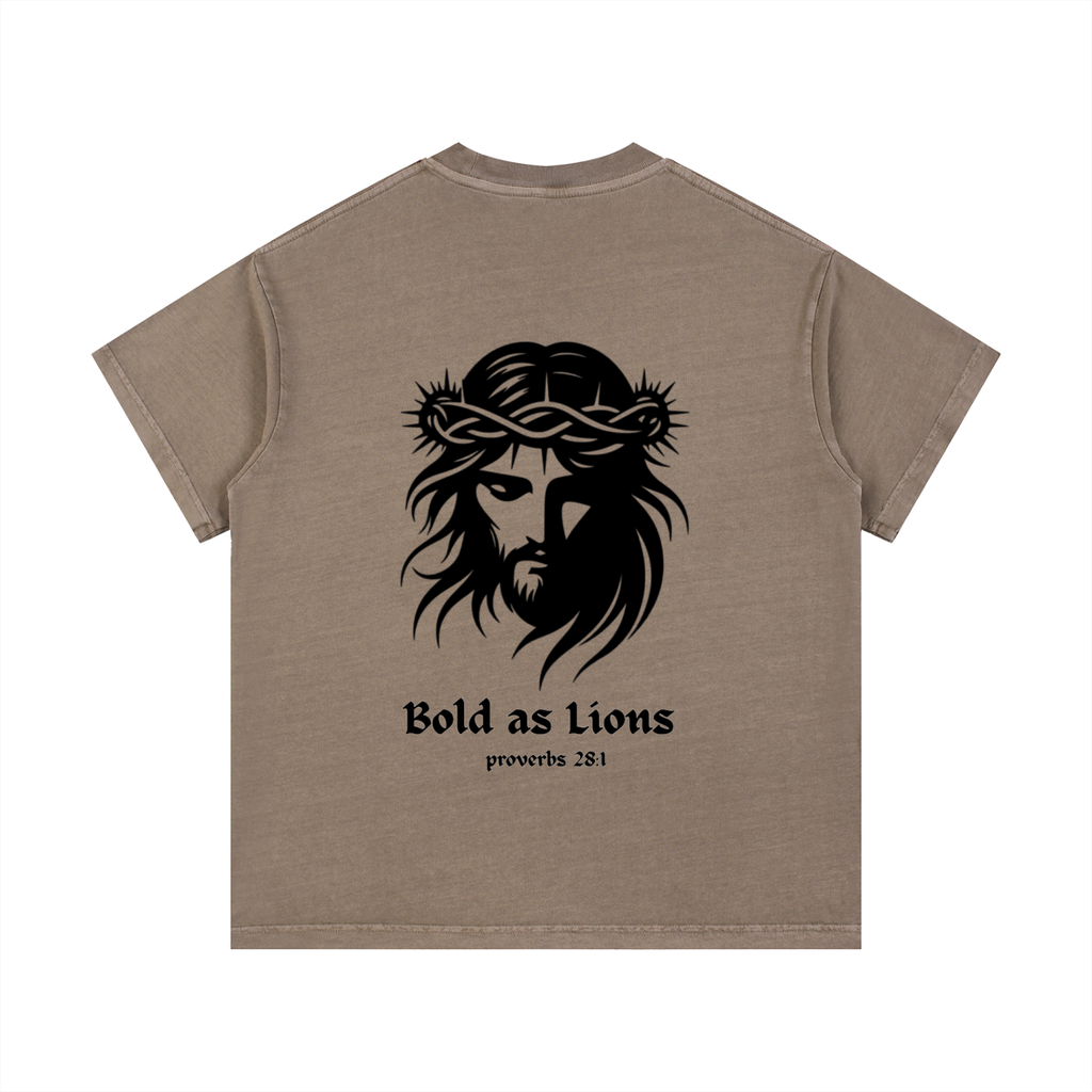 Bold as Lions 1.0 - Vintage Wash Cotton T-Shirt