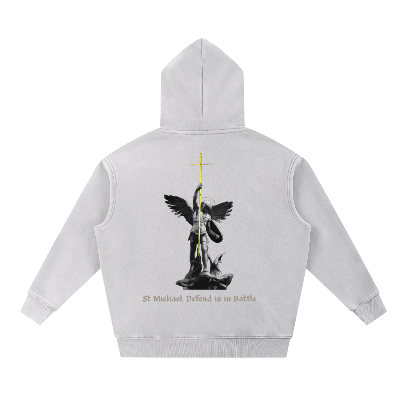 St Michael - Snow Wash Fleece Oversize Hoodie