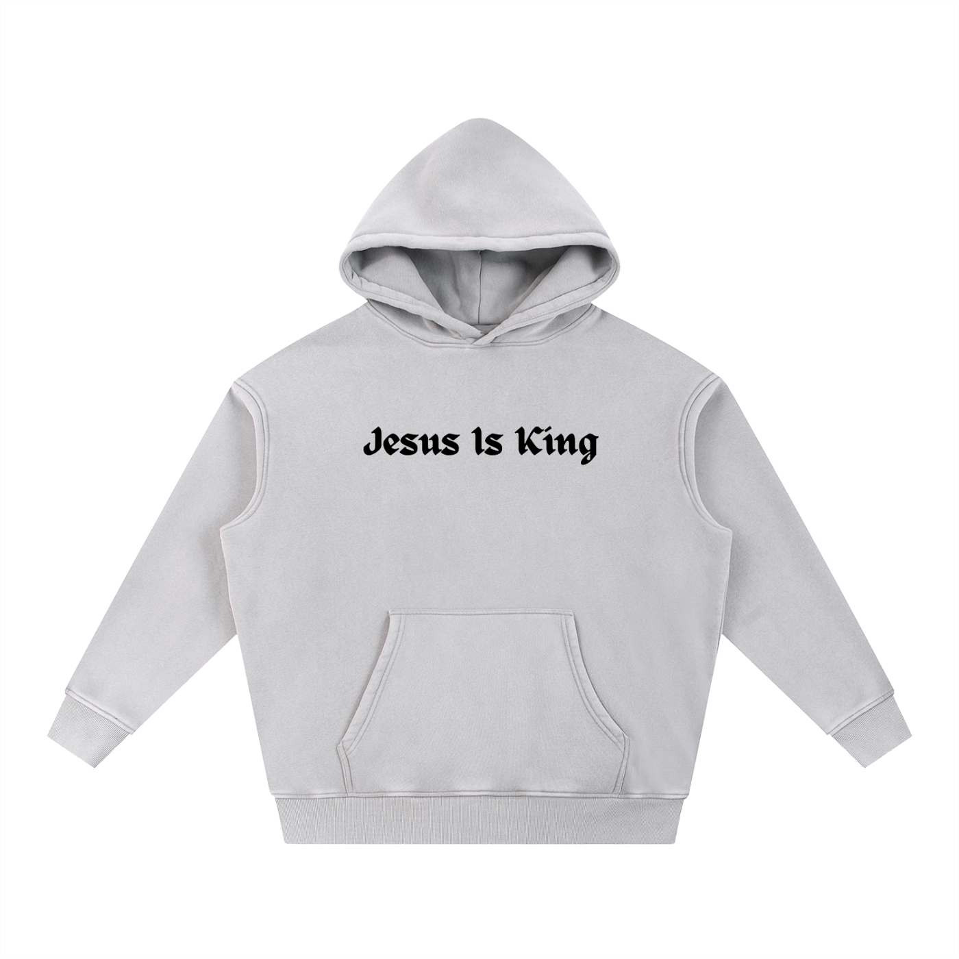 Jesus Cross - Snow Wash Fleece Oversize Hoodie