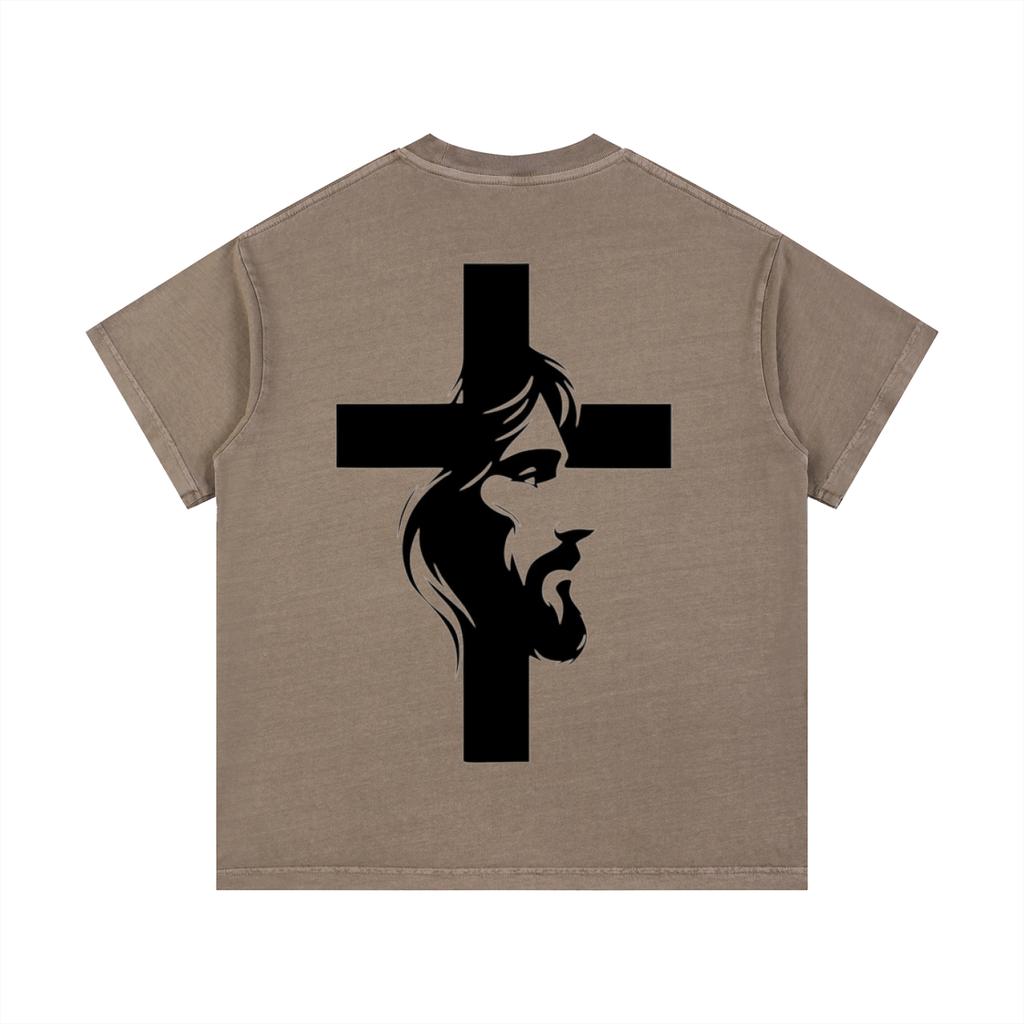 Jesus Cross - Vintage Wash Cotton T-Shirt