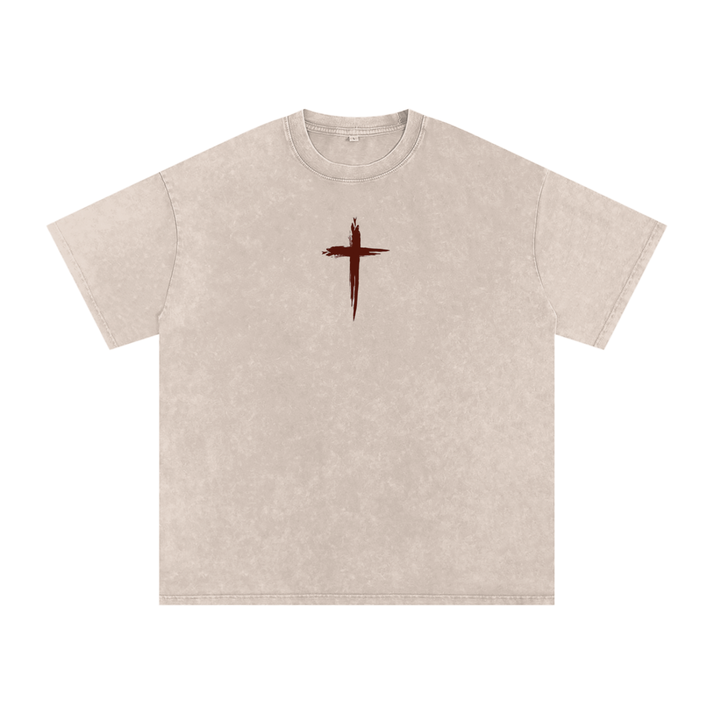 Jesus is King - Snow Washed Oversized Cotton T-Shirt