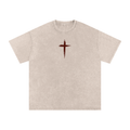 Jesus is King - Snow Washed Oversized Cotton T-Shirt