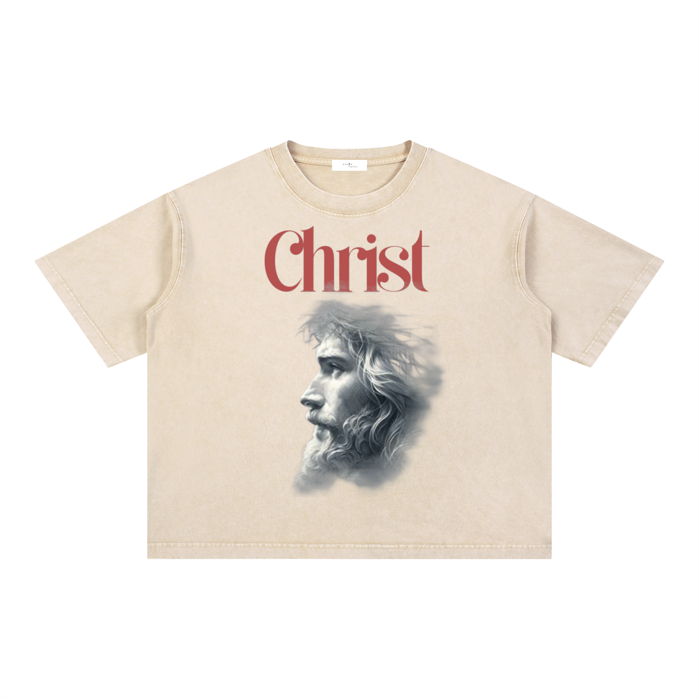 The Christ - Mineral Wash Boxy Cotton T-Shirt