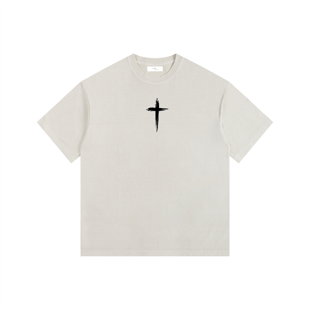Follower of Christ - Vintage Washed Oversized Cotton T-Shirt
