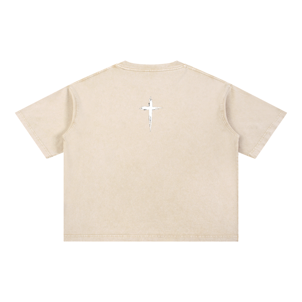 The Christ - Mineral Wash Boxy Cotton T-Shirt