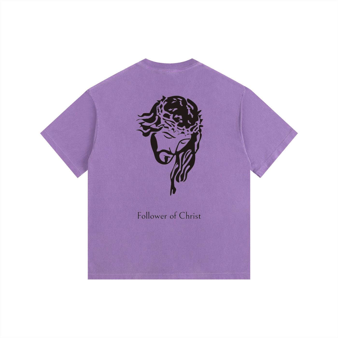 Follower of Christ - Vintage Washed Oversized Cotton T-Shirt