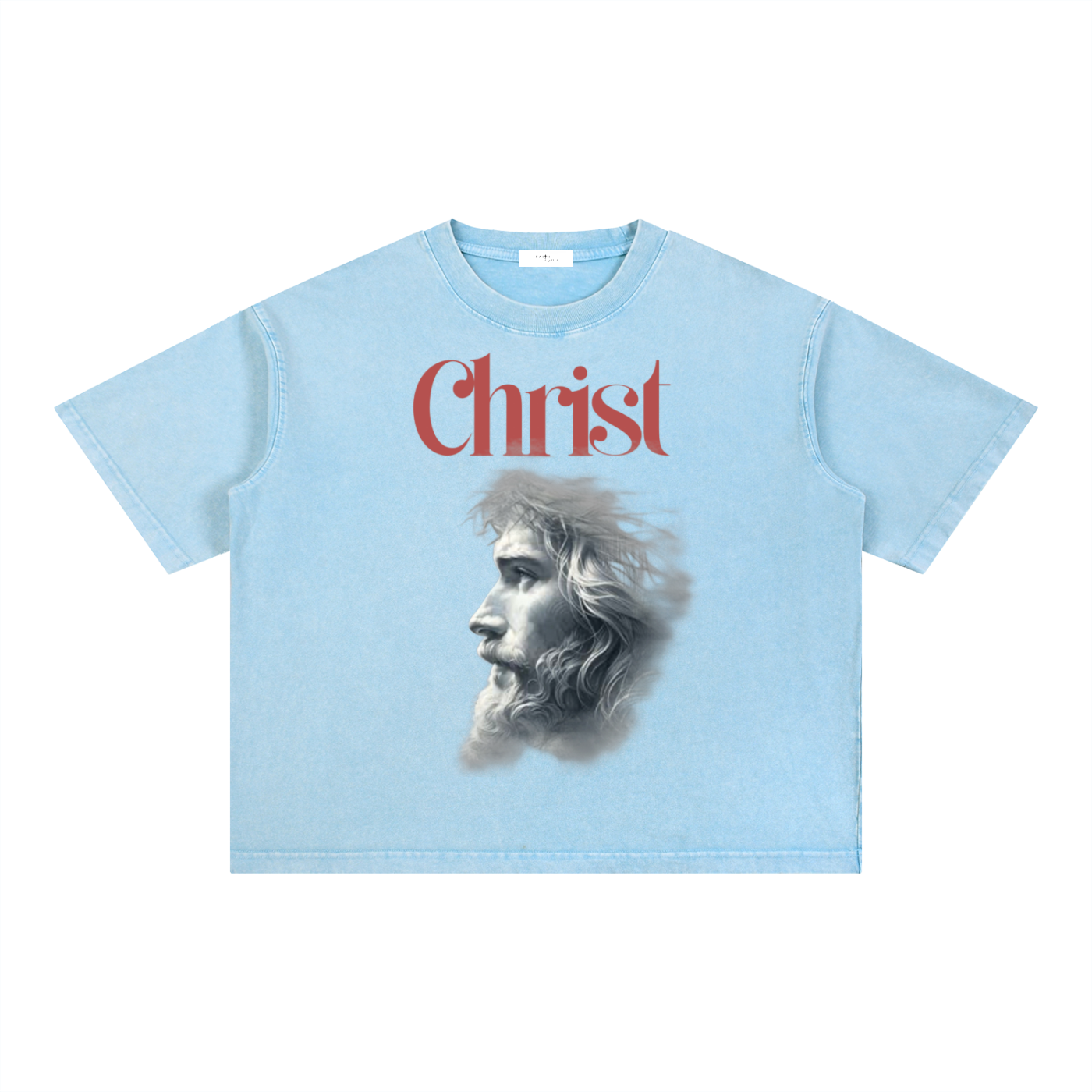 The Christ - Mineral Wash Boxy Cotton T-Shirt