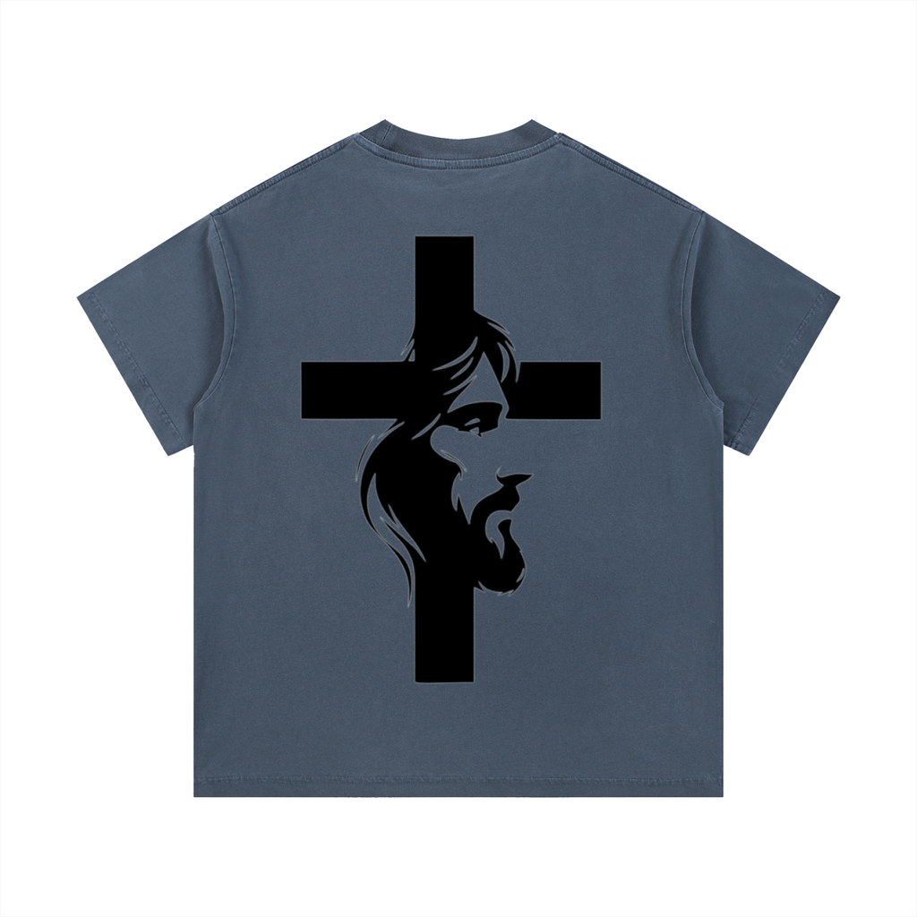 Jesus Cross - Vintage Wash Cotton T-Shirt