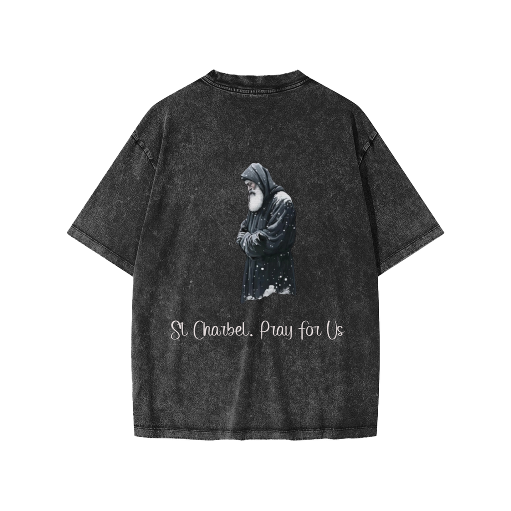 Kids St Charbel - Snow Washed Kids' T-Shirt