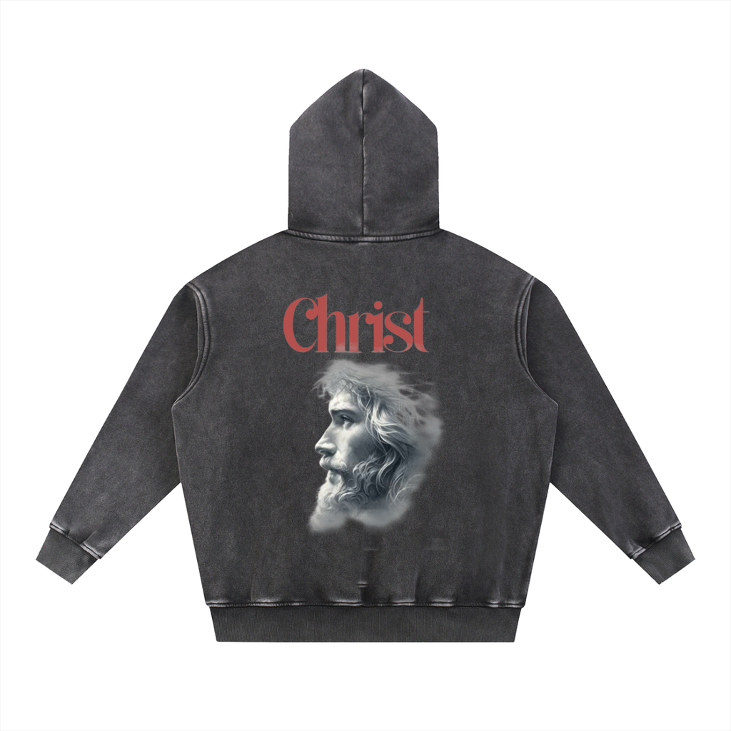 The Christ - Snow Wash Fleece Oversize Hoodie