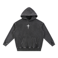 St Charbel Psalm 109 - Snow Wash Fleece Oversize Hoodie