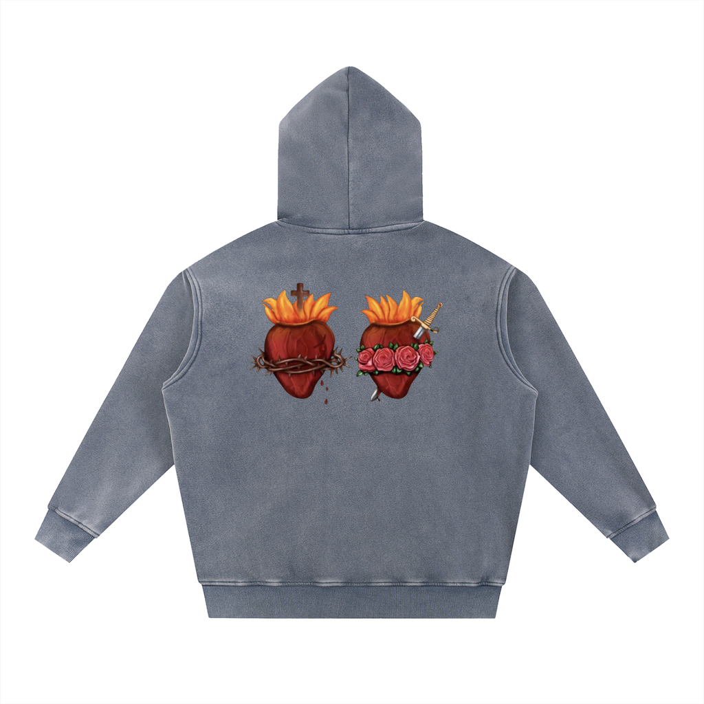 King of Kings - Snow Wash Fleece Oversize Hoodie