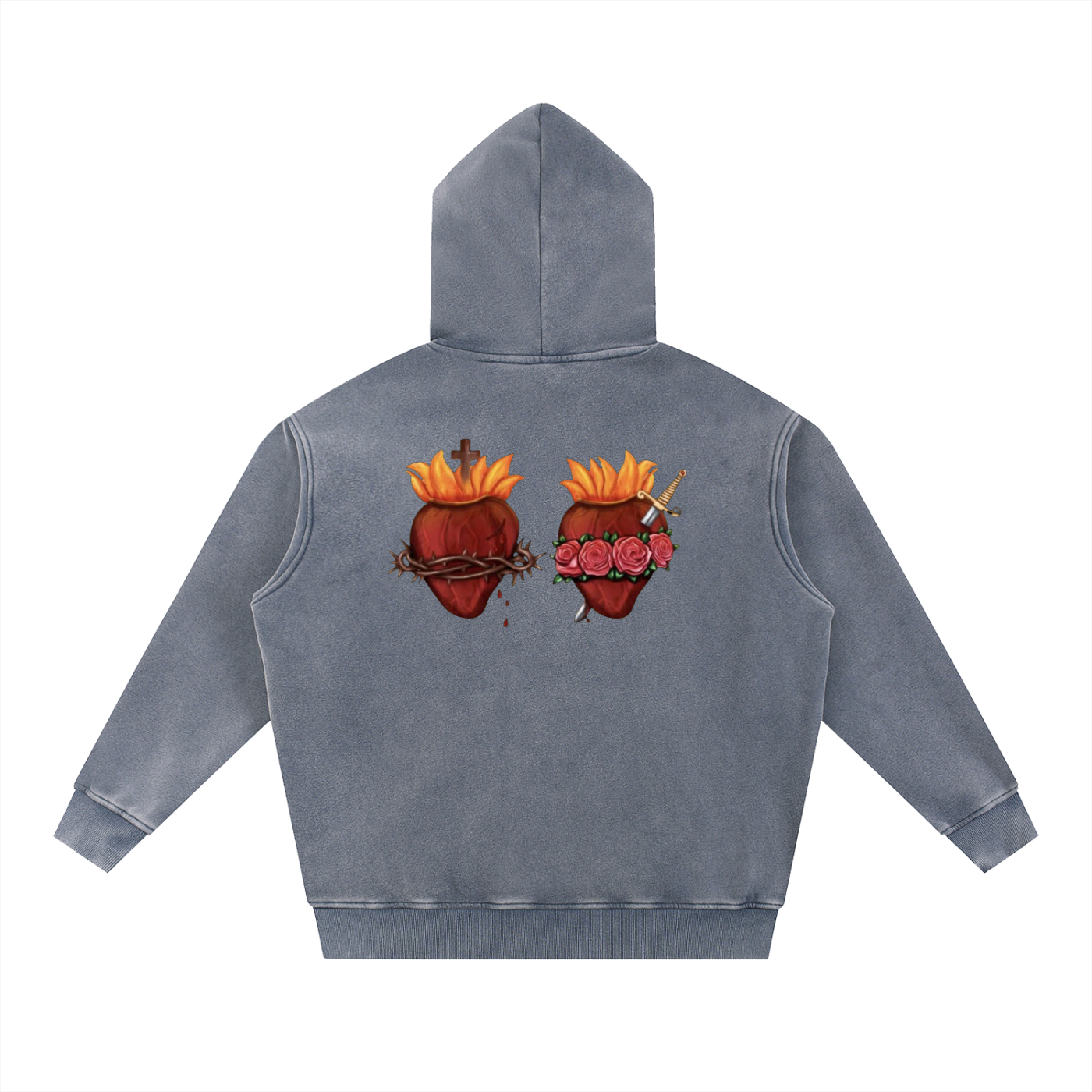 King of Kings - Snow Wash Fleece Oversize Hoodie