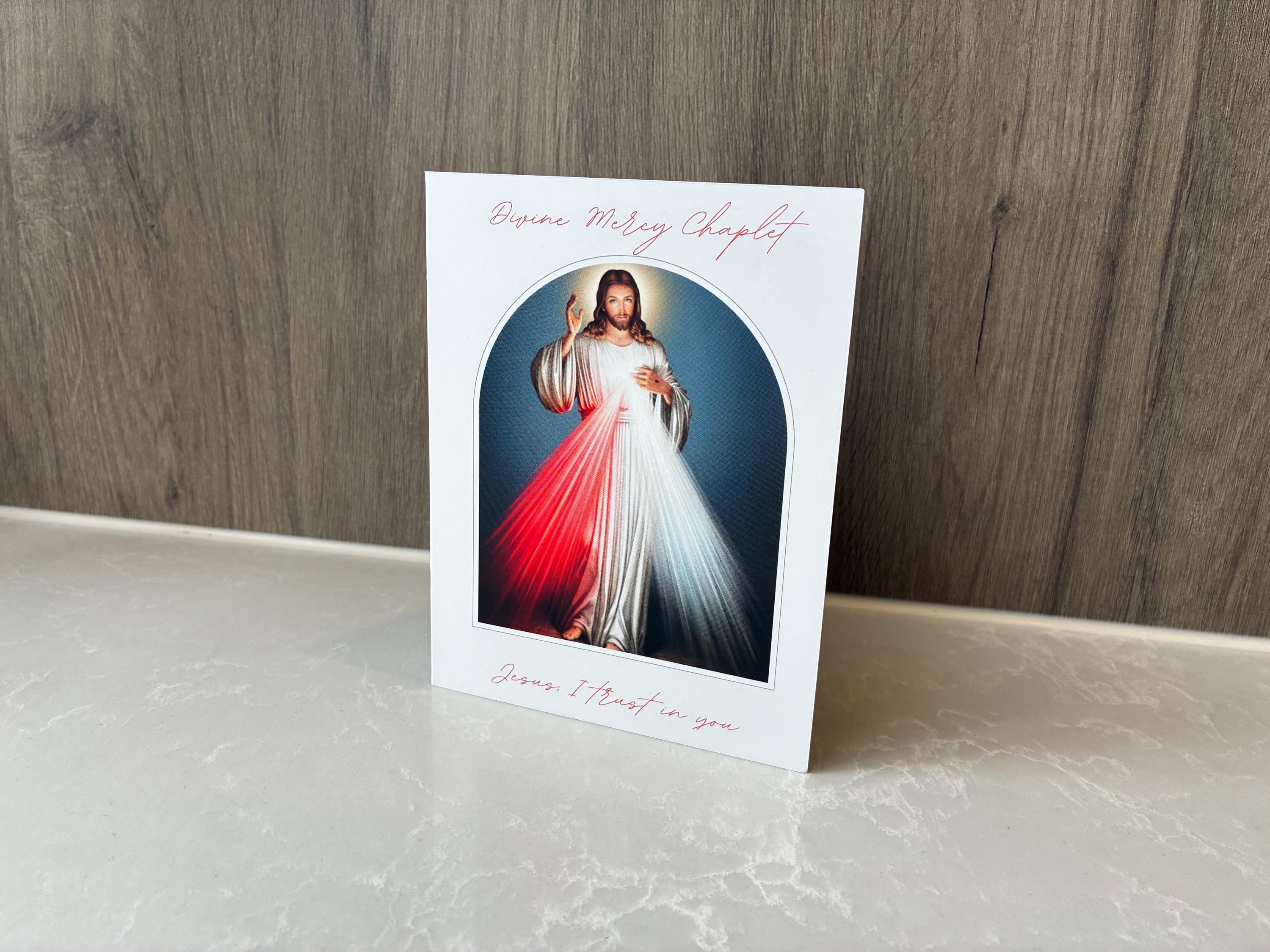 Divine Mercy Chaplet Prayer Card